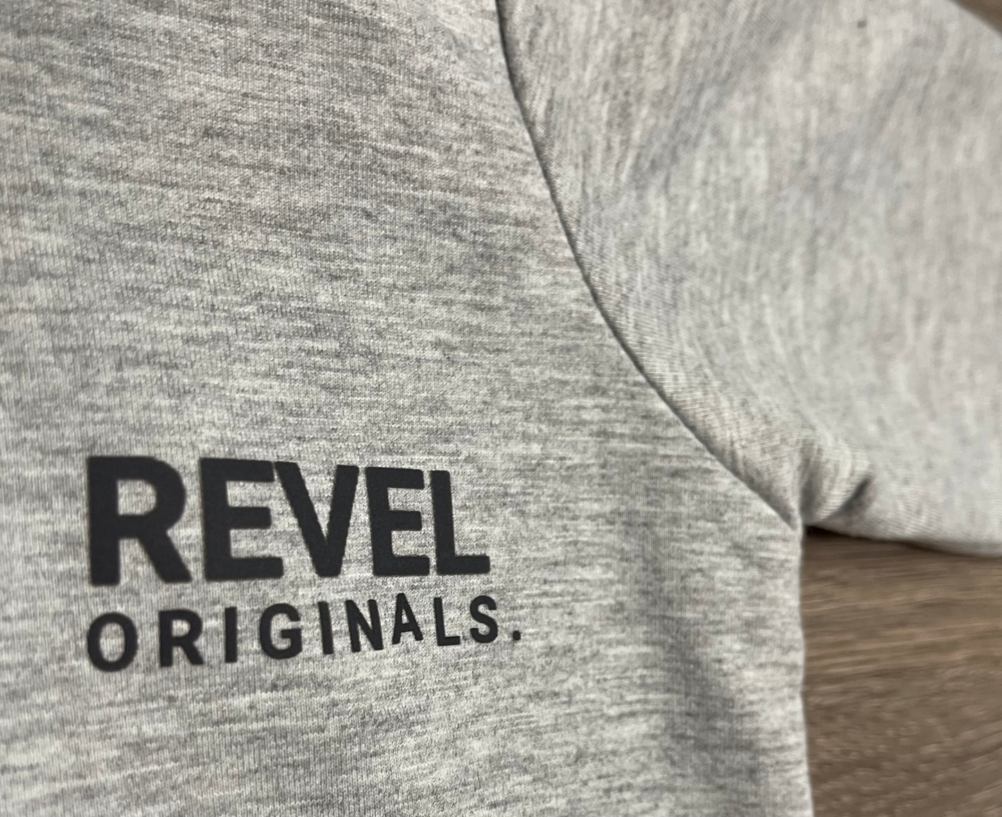 "REVEL ORIGINALS AFFIRMATION COLLECTION" Boys Gray Crew Neck Sweat suit